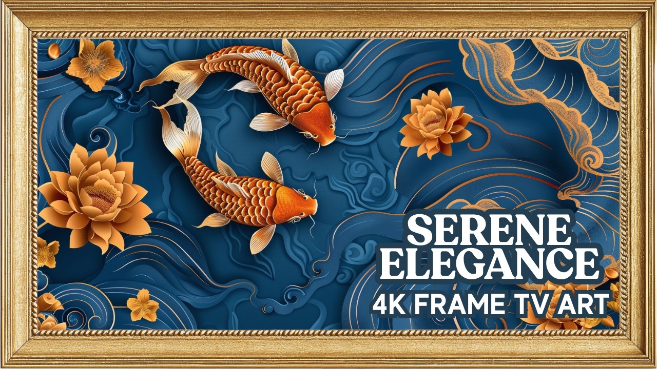 Samsung Frame TV Art - Koi Fish Collection - 4K Art Screensaver 2 Hours