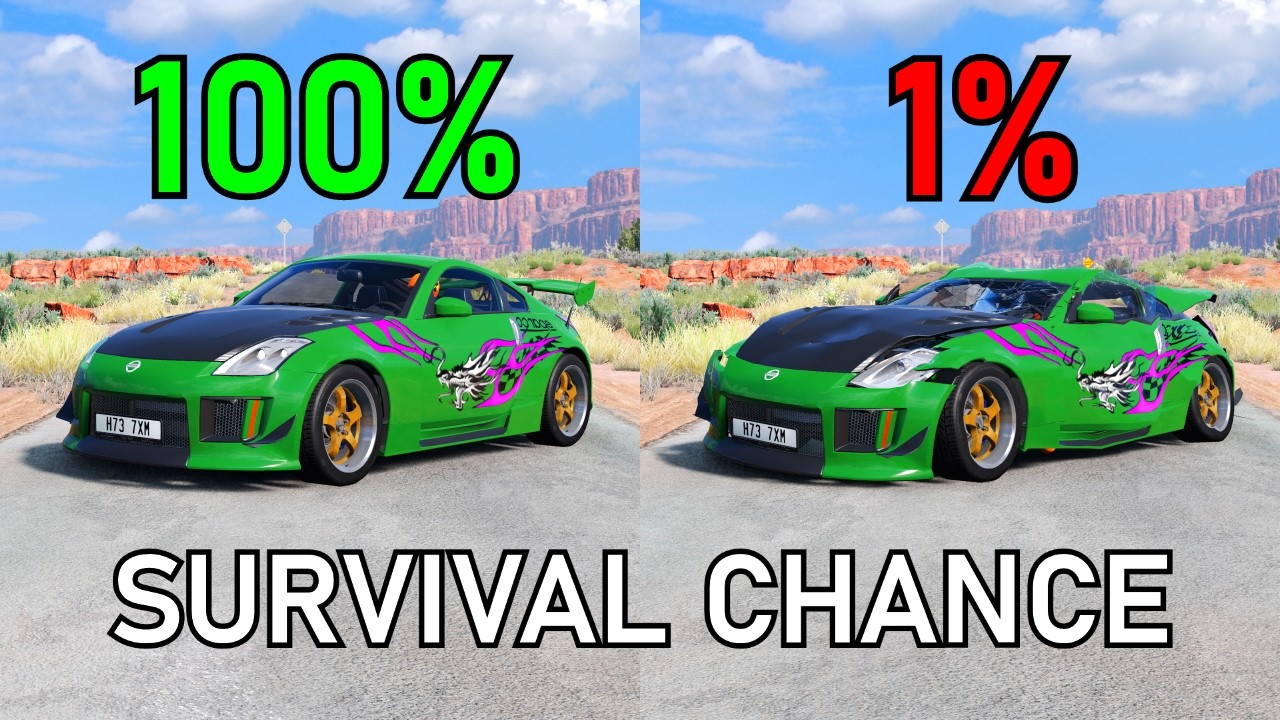 Realistic Survival Chance Crashes #14 | BeamNG.drive