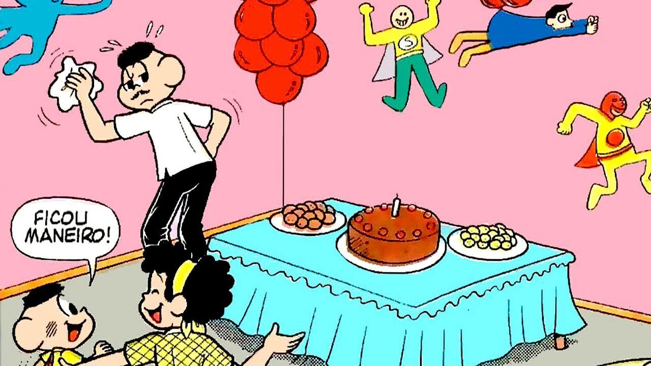 O ANIVERSÁRIO DE POBRE DO CASCÃO - QUADRINHOS MÁGICOS DA TURMA DA MÔNICA