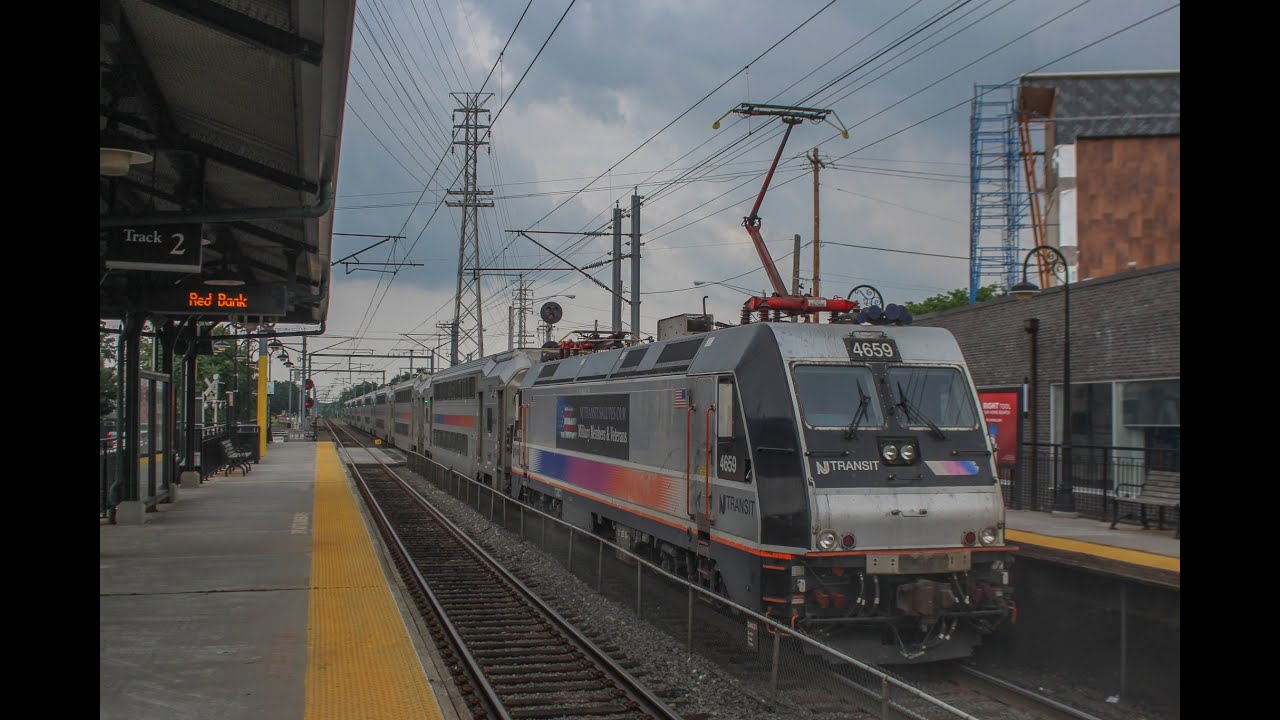 North Jersey Coast Line trains in July