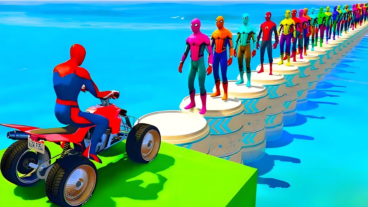 الرجل العنكبوت انقاذ با تمان Spider-Man Rescue batman vs iron man vs venom funny Game GTA 5superhero