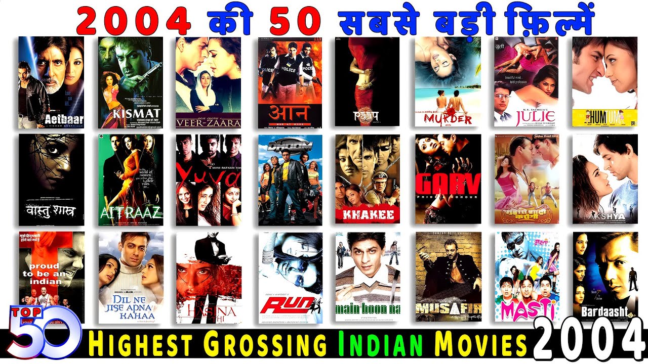 Top 50 Highest GROSSING Indian Movies Of 2004 | Top 50 Bollywood Movies Of 2004 | Hit or Flop 2004.