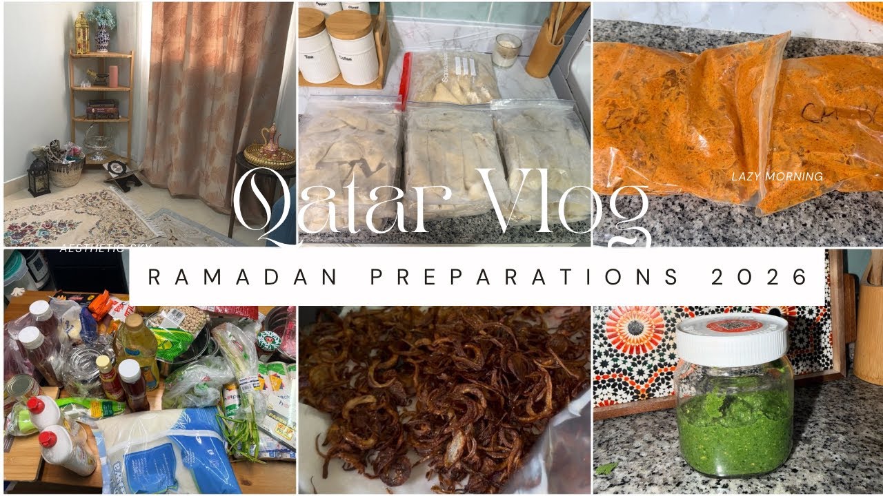 Ramadan Preparations 2026 in Qatar | Grocery Haul, Kitchen Unboxing & Cozy Ramadan Corner Decor 🌙✨