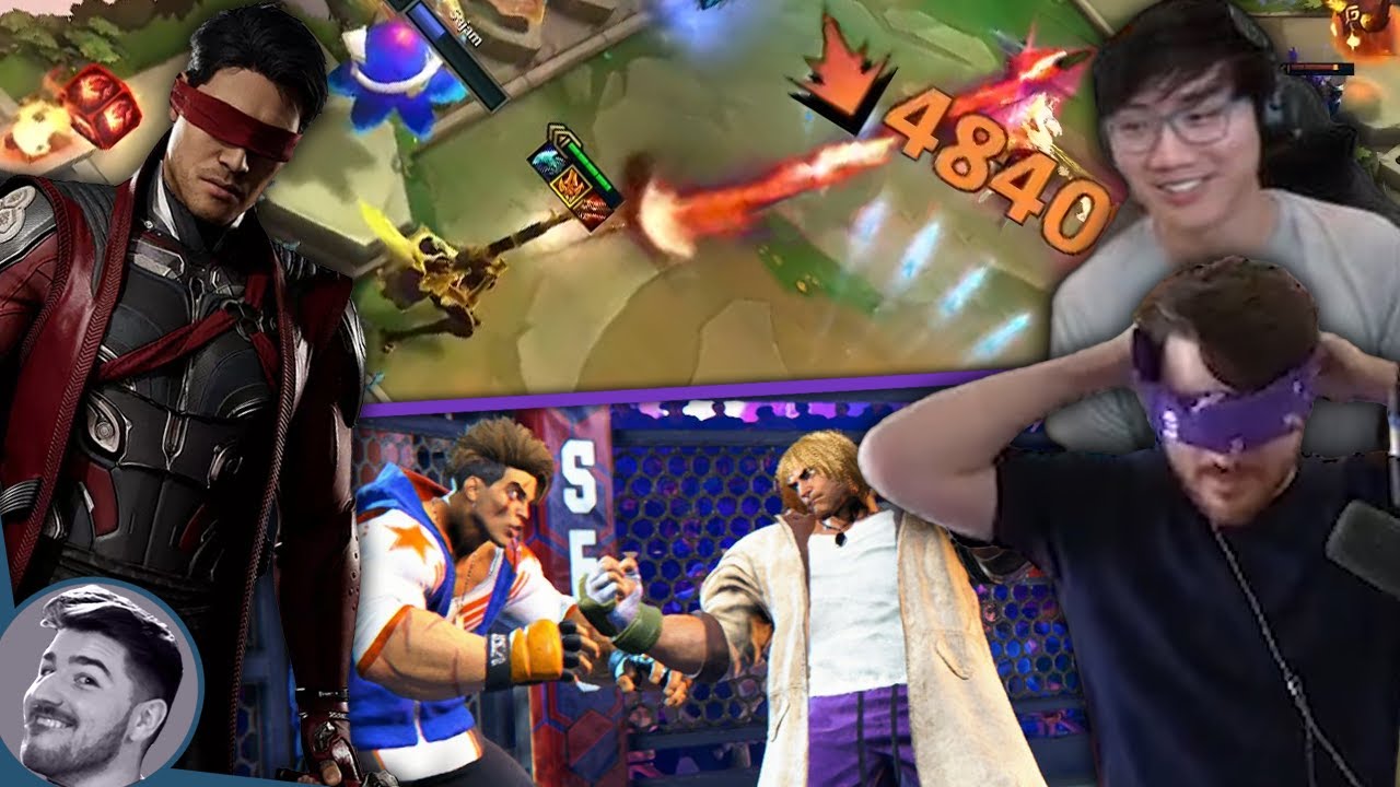 BoxBox Teaches Me TFT While I Teach Him Street Fighter (Blindfolded)