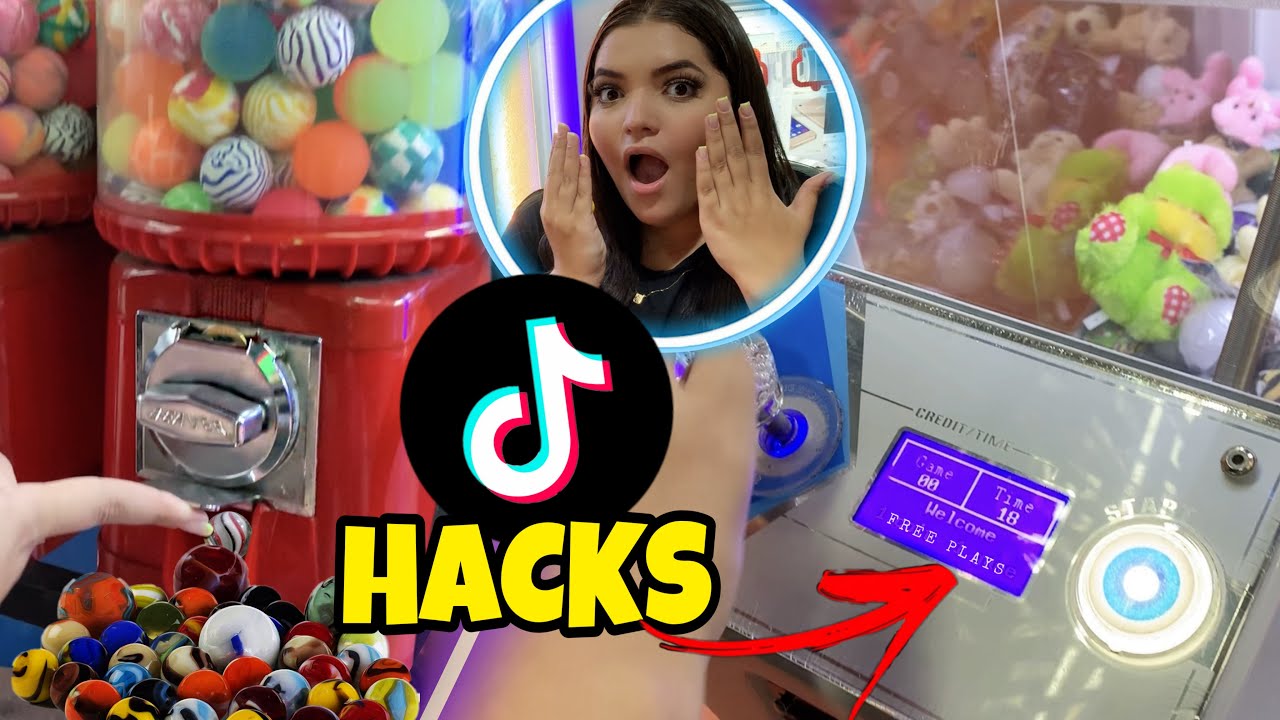 TESTANDO HACKS VIRAIS DO TIKTOK NAS MÁQUINAS  DE PEGAR PRÊMIOS!! * INACREDITÁVEL *