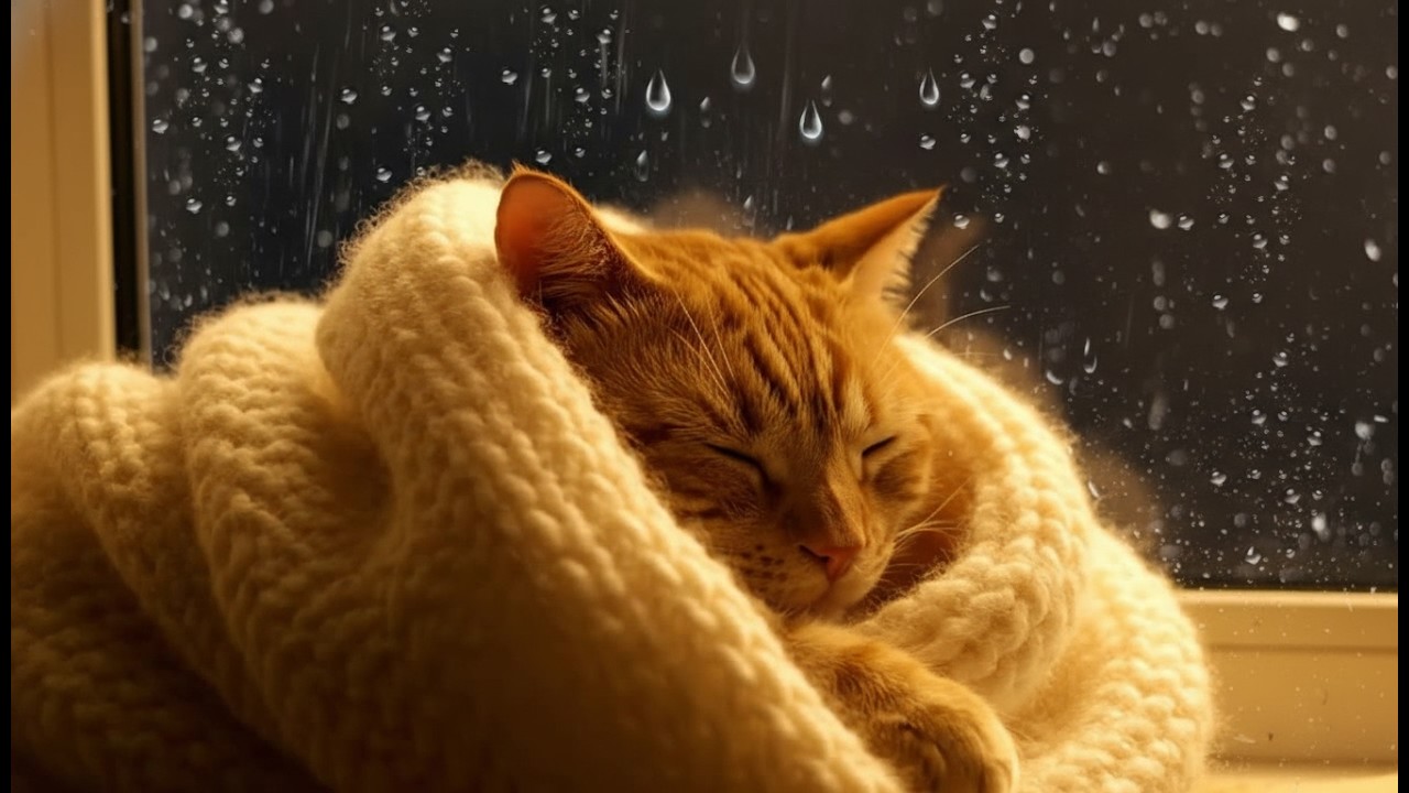 Heavy Rain Therapy for Insomnia 🌧️ Night Healing Sounds for Stress Relief