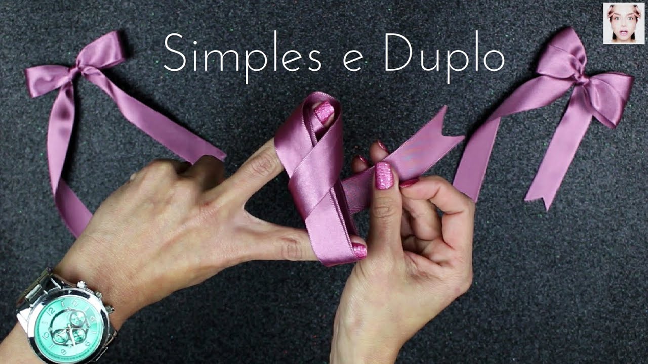 Como fazer um La&ccedil;o de Cetim - Simples e Duplo