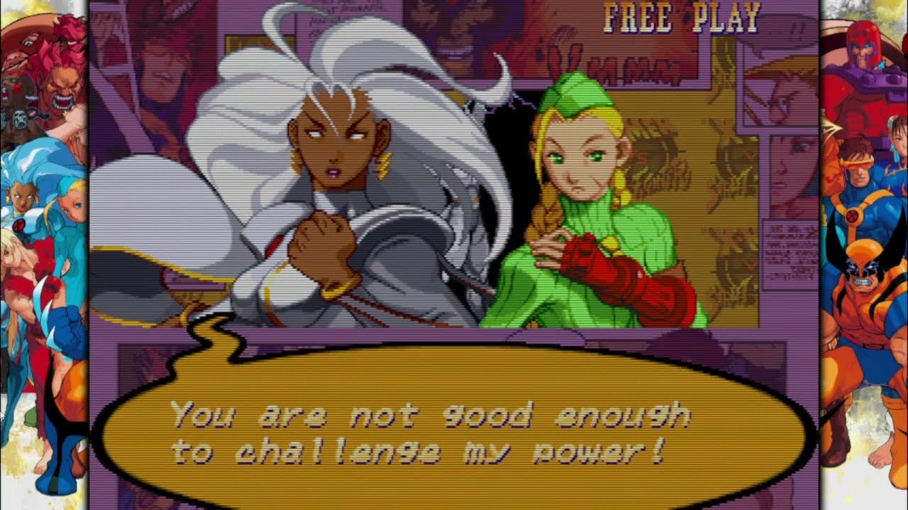 X-Men vs Street Fighter Cammy Storm