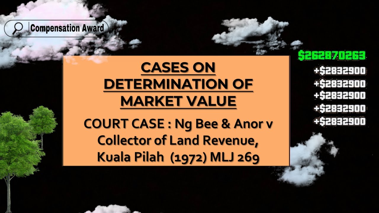 Court cases on determination of market value