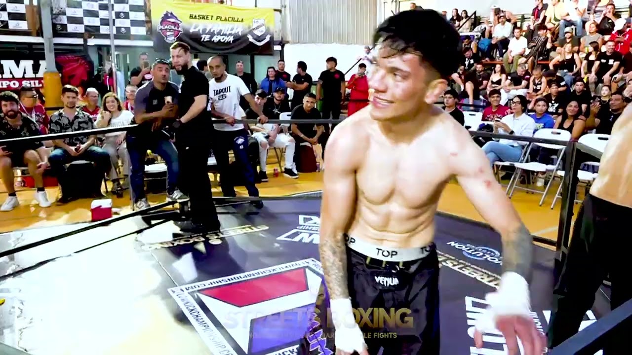 Combate completo modalidad street boxing (boxeo callejero sin protecciones)