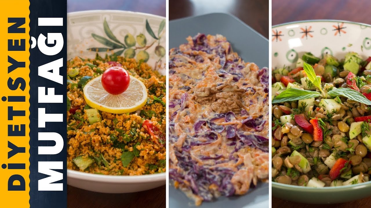 3 Farklı Pratik Salata Tarifi | Diyetisyen Mutfağı