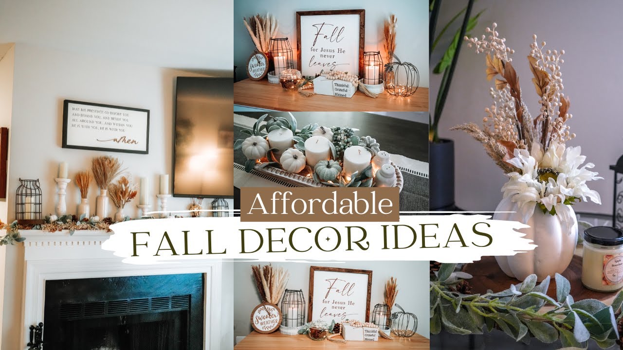 Affordable Cozy Fall Decor Ideas | Fall Living Room | Fall Dining Room | Fall Entryway