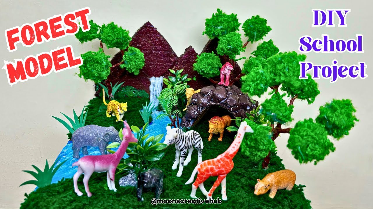 Best Forest model for school project | Miniature forest model | DIY forest model | Wild forest