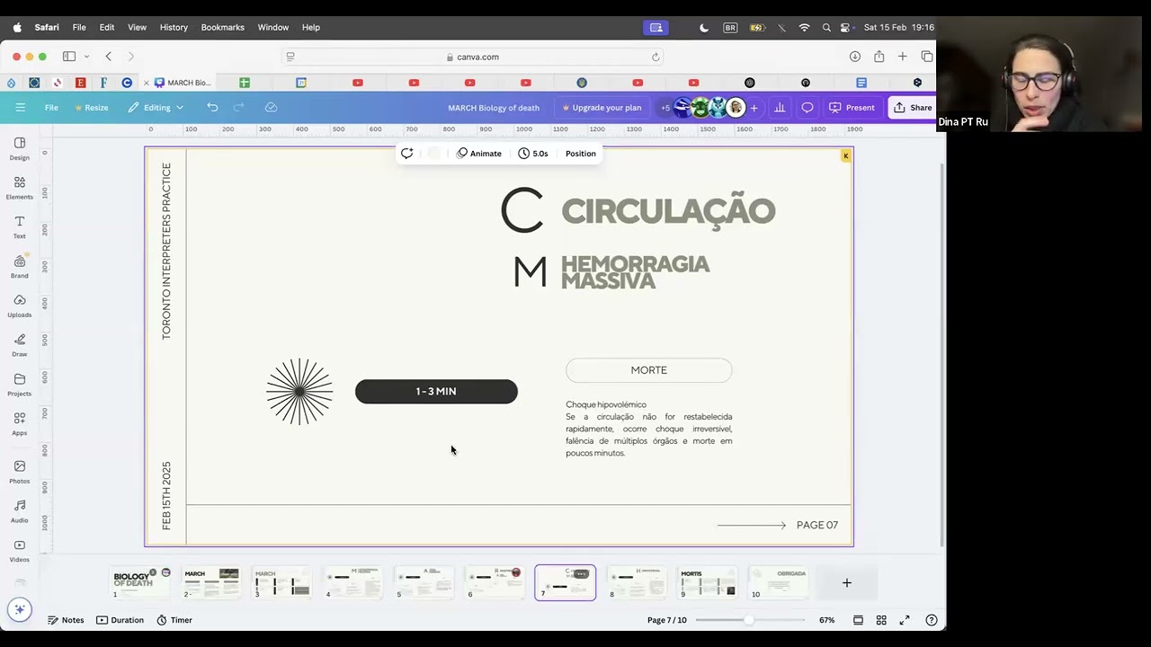 PT Presentation: M.A.R.C.H.: Biology of Death / M.A.R.C.H. e Biologia da Morte