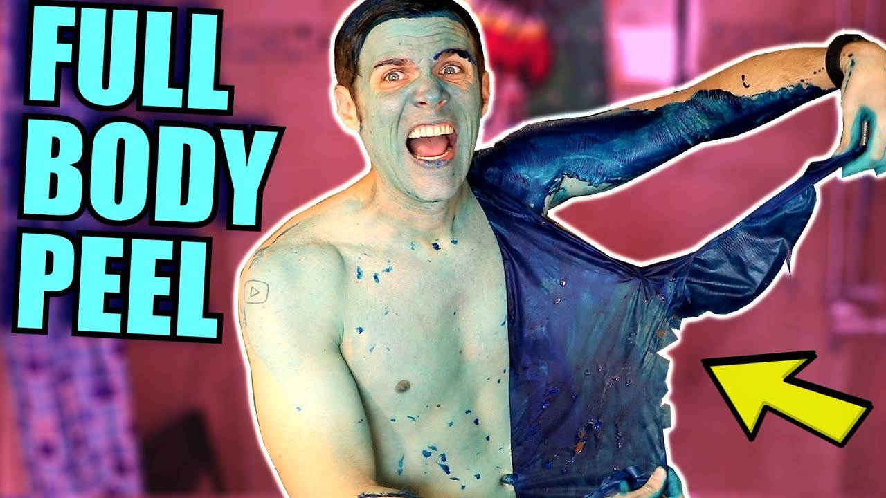 I Covered My Whole Body in Blue Glue and Peeled it Off - Here's what Happened