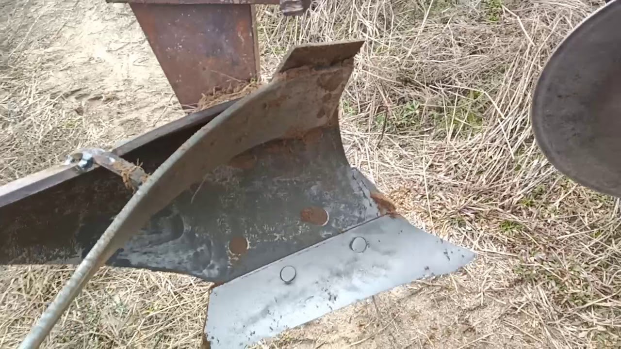 Самодельный плуг. Испытания и настройка.