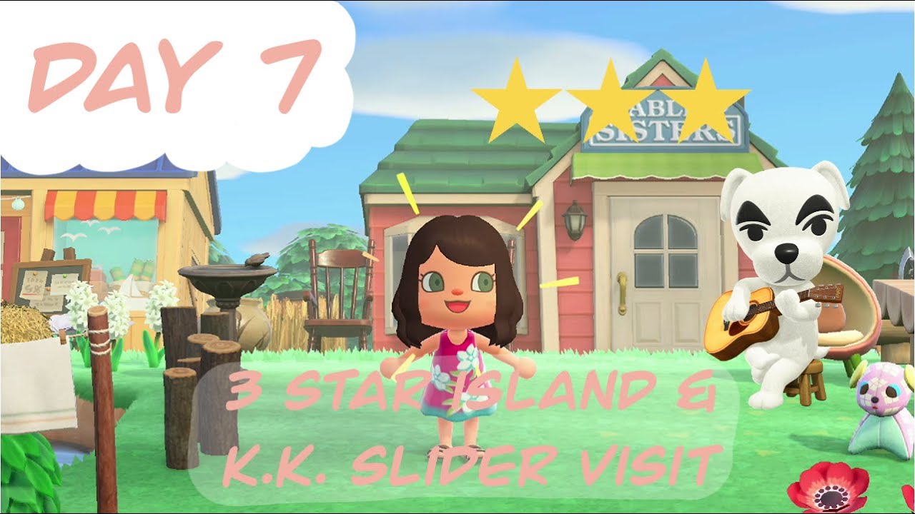 Earning 3 STARS and KK SLIDER comes to VISIT | Episode 7: Animal Crossing New Horizons
