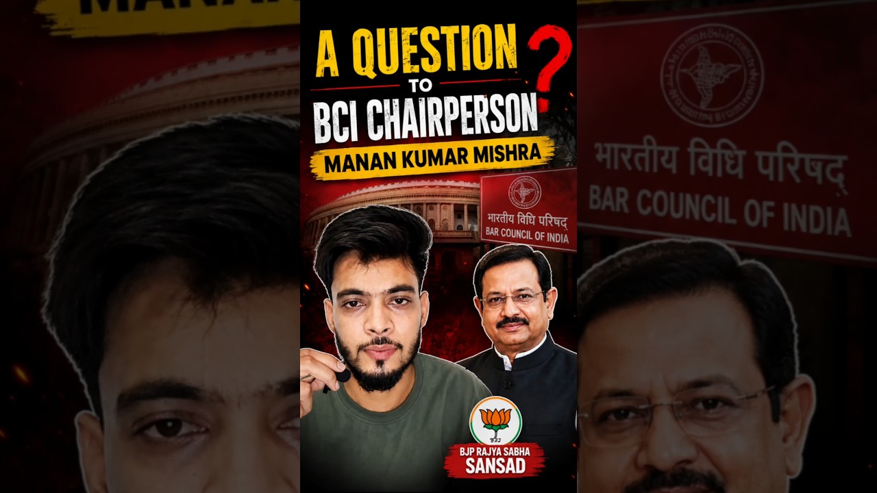 A Question to BCI chair-person manan kumar mishra! #shorts #advocate