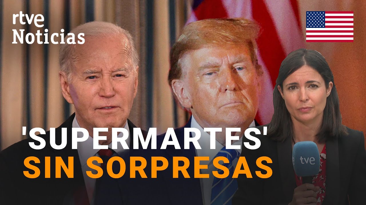 EE.UU.: BIDEN y TRUMP ARRASAN en la mayoría de ESTADOS y dejan SIN opciones a sus RIVALES | RTVE
