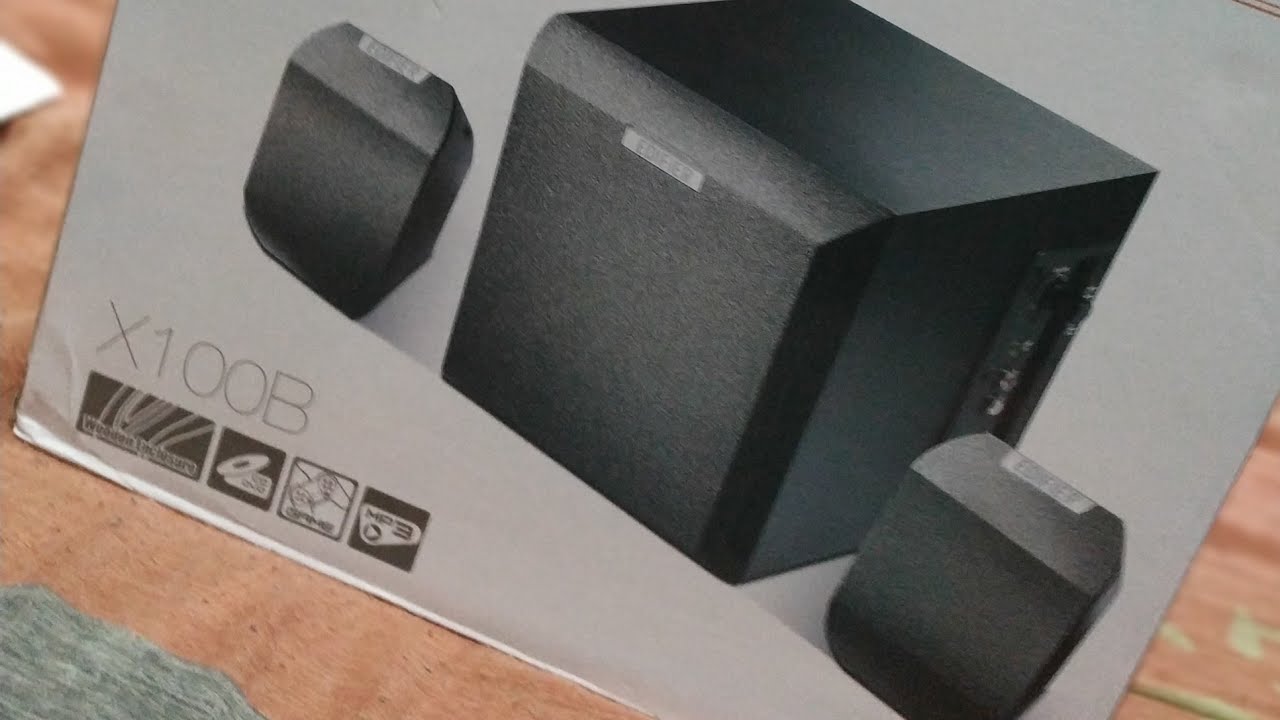 Teste da caixa de som Edifier 2.1 X100b 15w RMS