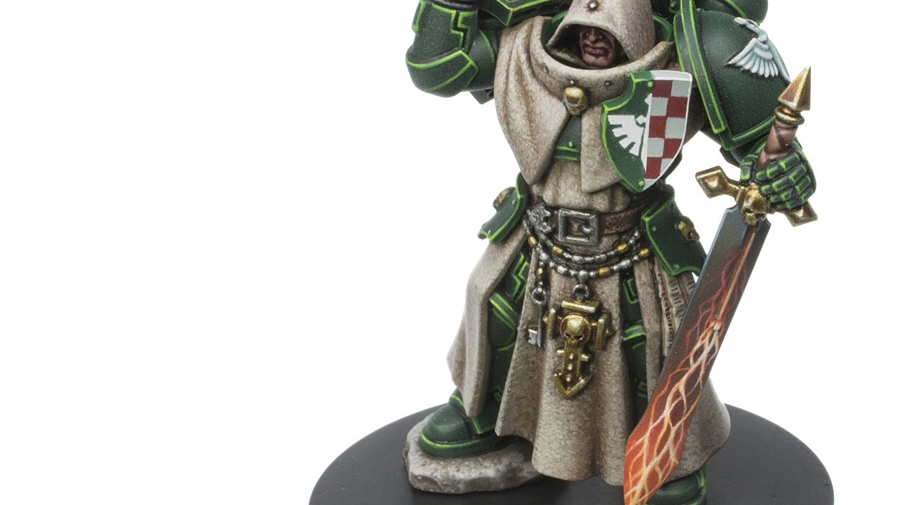 'Eavy Metal style Dark Angels Veteran (Indomitus Box Ancient conversion)