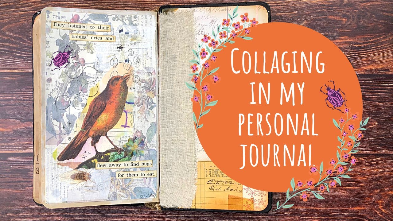 Collaging in My Personal Journal Using Your Creative Studio Vintage Subscription Box November 2020