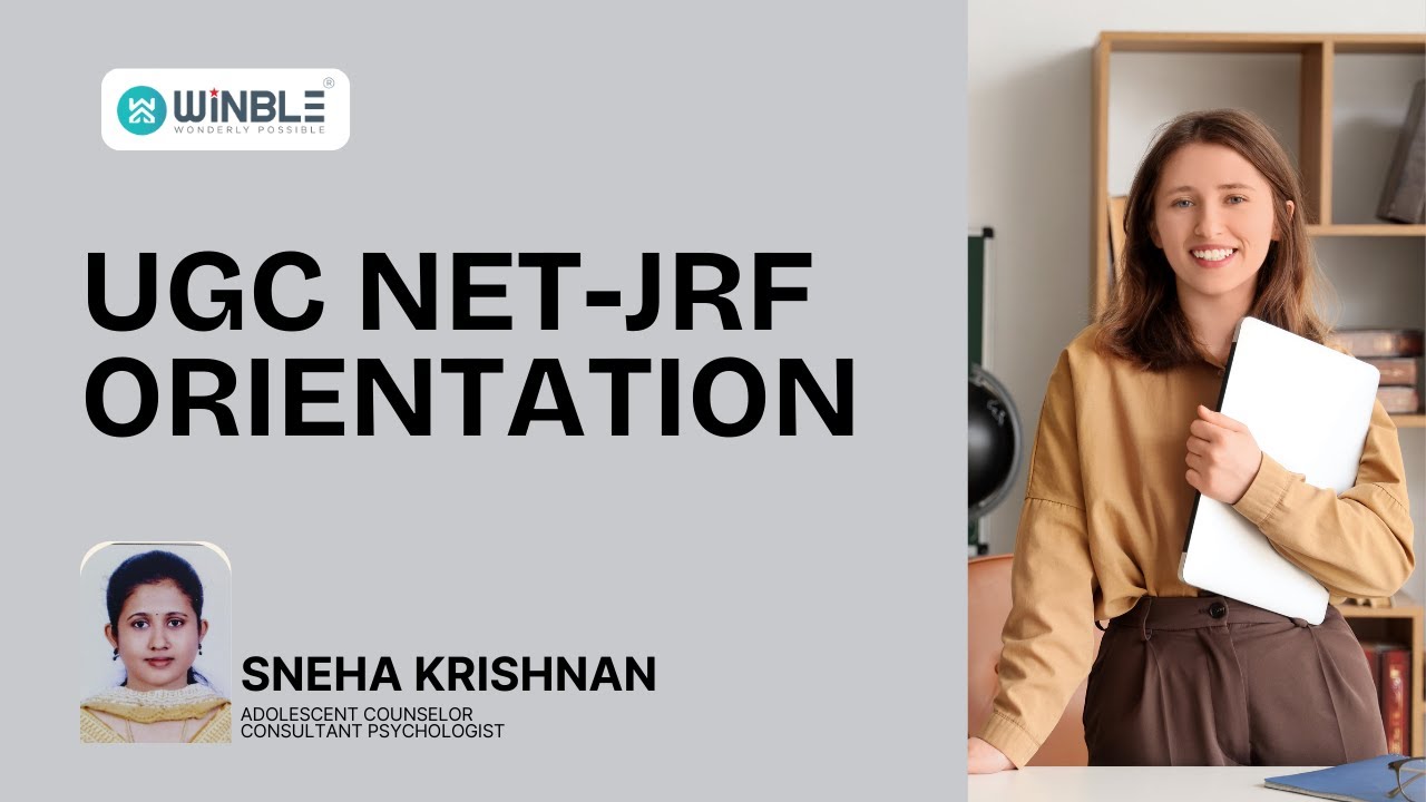 UGC NET- JRF Orientation | Sneha Krishnan