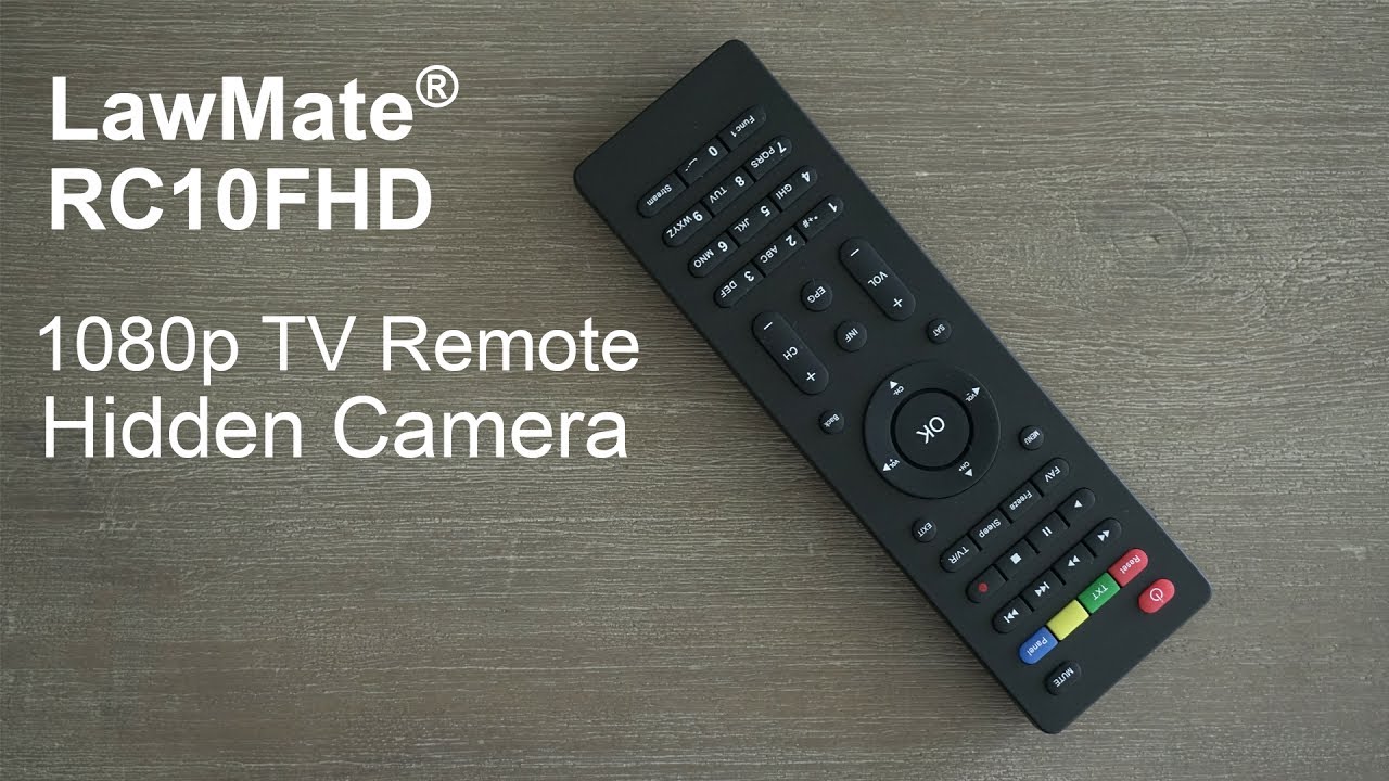 LawMate® RC10FHD TV Remote Hidden Camera DVR