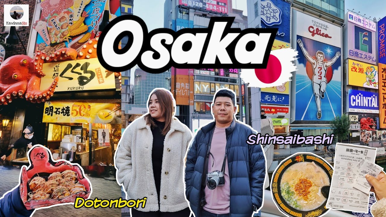 KawinnaGo in Japan 🇯🇵 Ep.5 นั่งบัสข้ามเมือง เที่ยวย่านโอซาก้า Dotonbori-Shinsaibashi แวะกินร้านดัง!