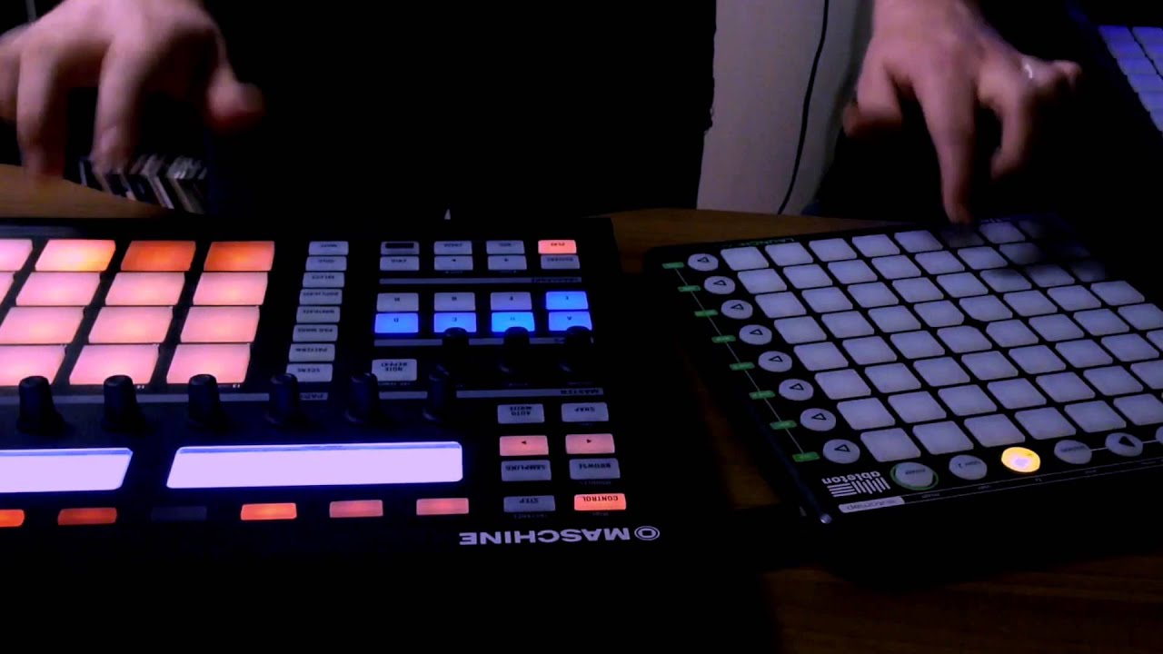 Maschine 2.0 + Novation Launchpad LIGHTSHOW - Live Dubstep Finger Banging! - Nigel Sifantus