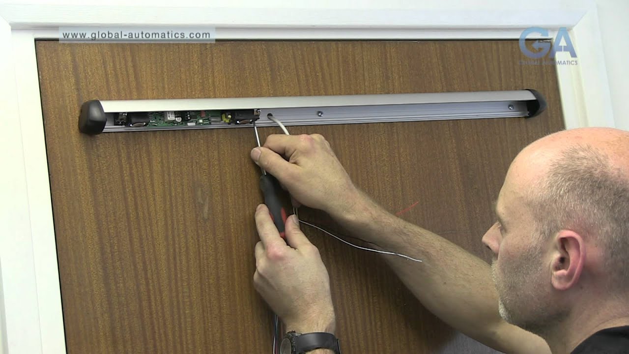 3 of 6 - How to Install an automatic swing operator -  Door Safety Sensors - Training Guide