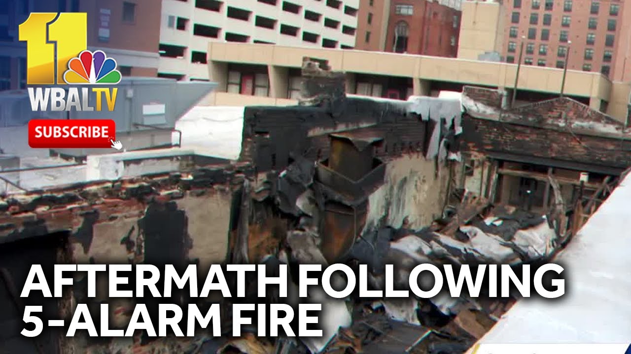 Fire spreads damage through several downtown Baltimore businesses Sunday