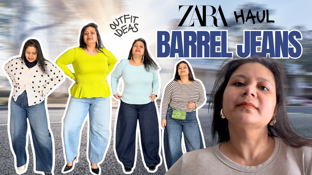 Barrel Leg Jeans - ZARA Haul