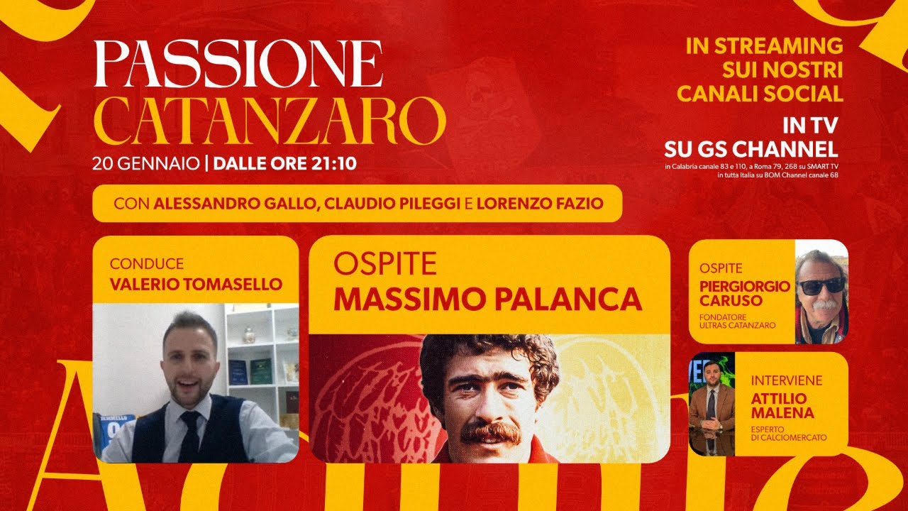 Passione Catanzaro | Con Massimo Palanca