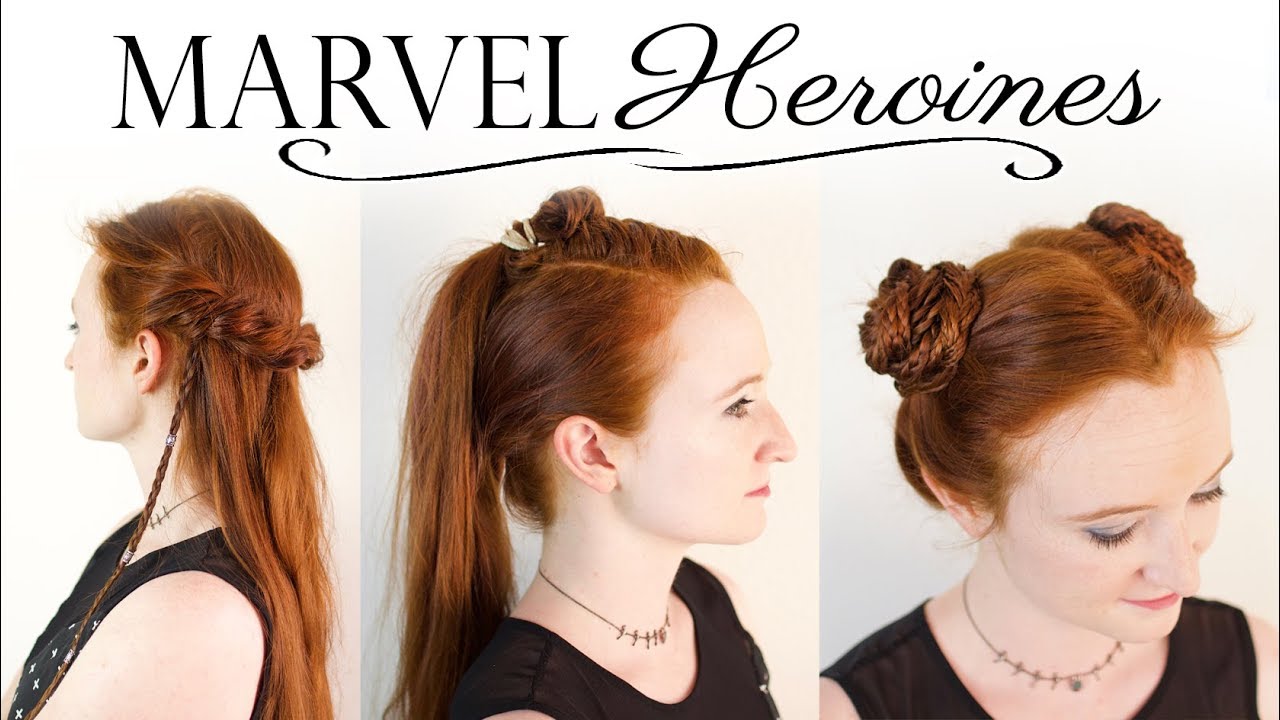 Heroines of Marvel Hair Tutorial - Gamora, Valkyrie, & Shuri