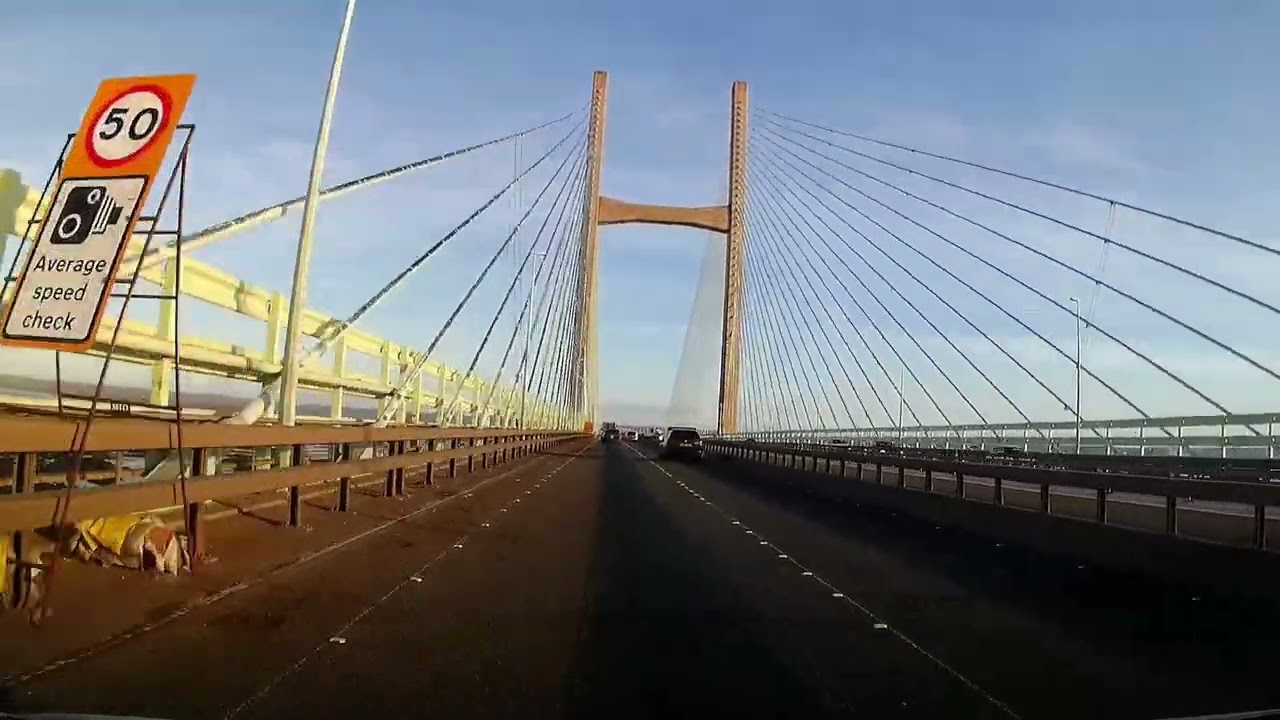 Dash Cam Journey from the Outskirts of Newport to Center Parcs in Longleat, February 2025