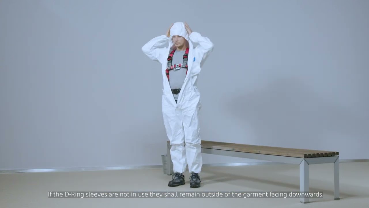 Tyvek Eng&aring;ngsoverall Fallskyddssele 500 HP - Full genomg&aring;ng