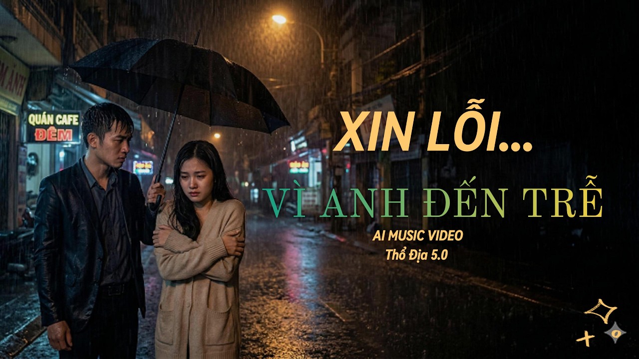 XIN LỖI...VÌ ANH ĐẾN TRỄ - - Lofi Rap Chill Nhẹ Nhàng Cực Suy | Thổ Địa 5.0 (A.I Music Video)
