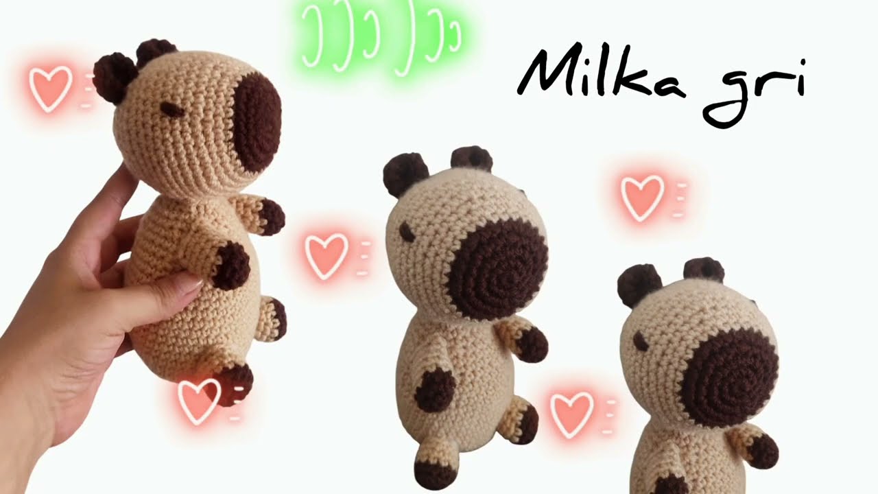 Amigurumi capybara - Αμιγκουρουμι καπιμπαρα Μέρος 4