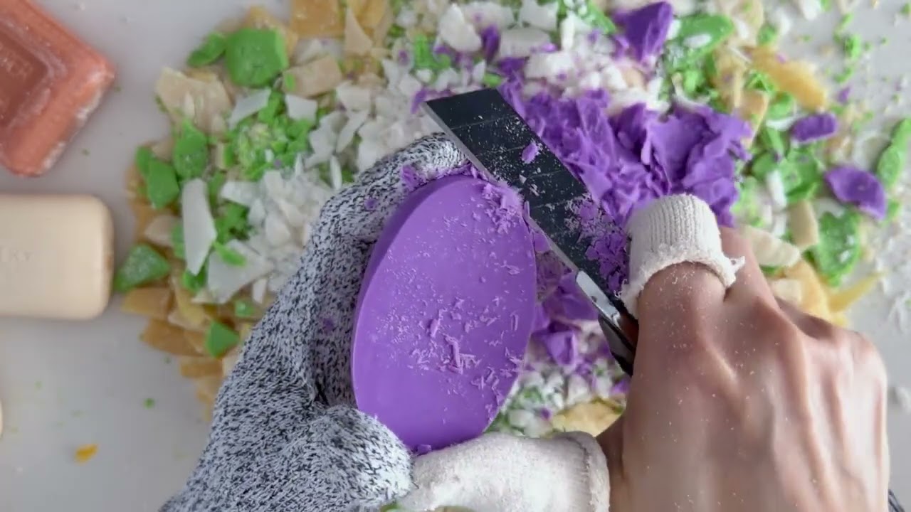 Oddly Satisfying Soap Carving | Crunchy Soap Cutting | No Talking ASMR #soap
