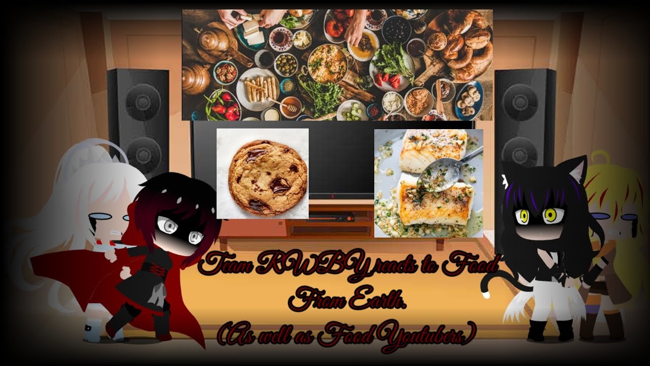 Team RWBY reacts to Food From Our World, (and Food Youtubers)