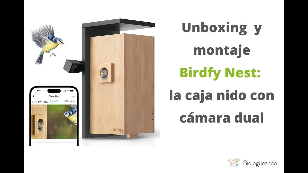 Birdfy Nest Unboxing en Espa&ntilde;ol 🐦 | Caja Nido con C&aacute;mara Dual + IA para Observar Aves en Tiempo Real