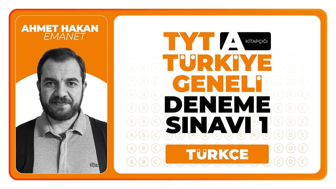 3D Türkiye Geneli Deneme Sınavı 1 - TYT - A Kitapçığı Türkçe Soru Çözümleri