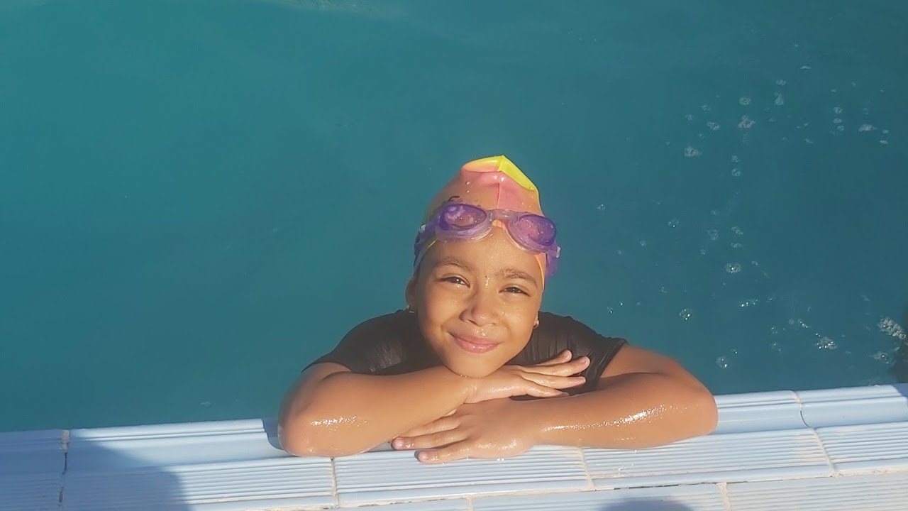 اول تمرين سباحة🏊‍♀️لجيداء بعد العقاب تفتكروا حصل ايه 😯