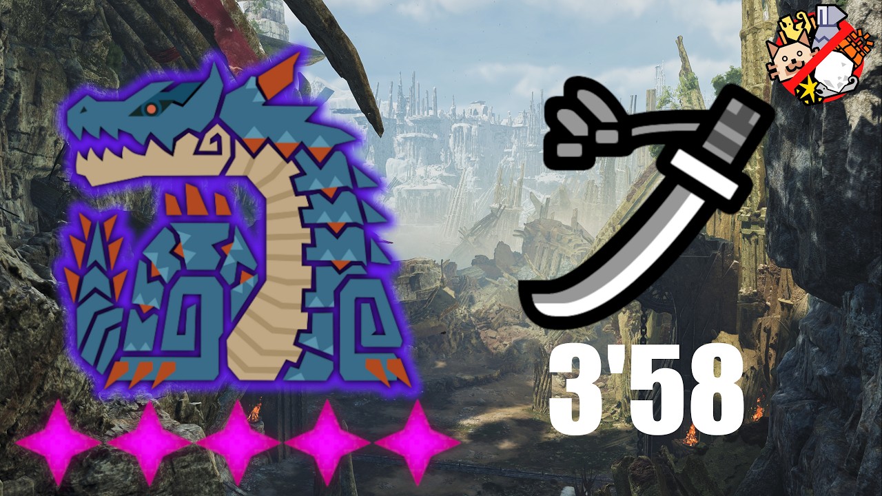 MH Wilds - Tempered Lagiacrus 9★ ♦5 - Longsword TA Wiki - 3'58