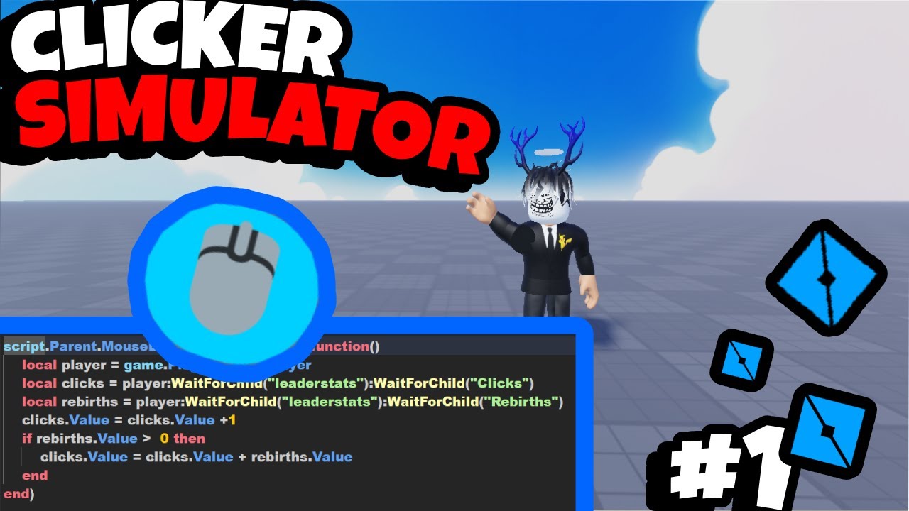 JAK ZROBIĆ CLICKER SIMULATOR w ROBLOX STUDIO! (Leaderstats, click'y) | PORADNIK ROBLOX STUDIO #1