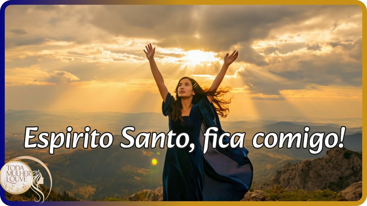 Espírito Santo, Fica Comigo | Oração Suave de Quem deseja a Presença D'Ele | Adoração l Louvor
