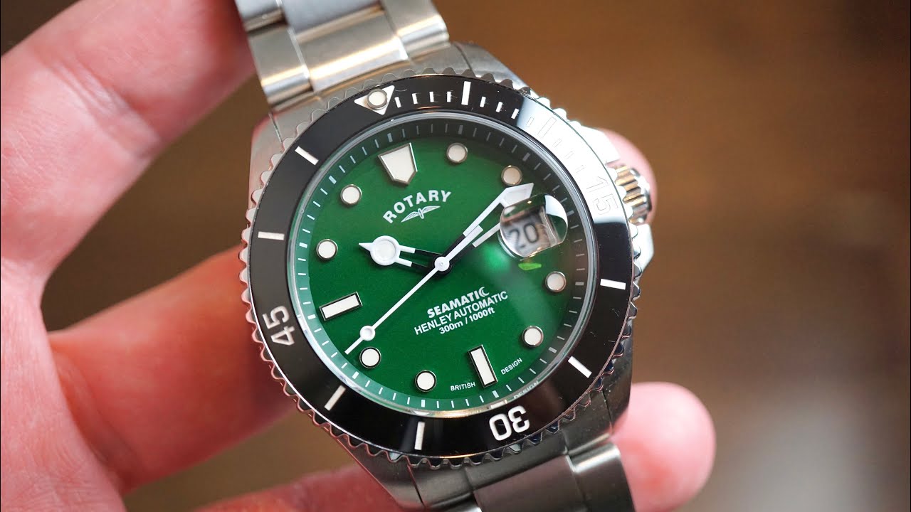 ROTARY Henley Seamatic Green Dial Automatic Diver Review