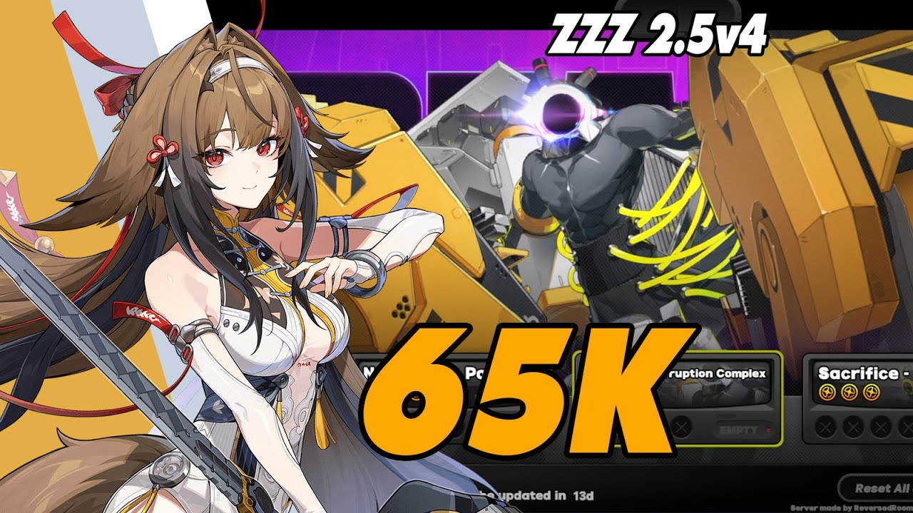 M0 Ye Shunguang Kills Boss 65K Points | Unknown Corruption Complex &ndash; ZZZ 2.5v4 Beta