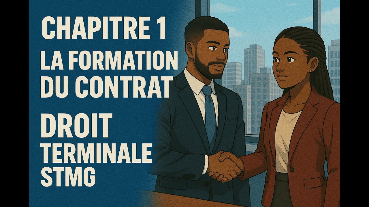 ⚖️ Droit Terminale STMG – Chapitre 1 : La formation du contrat ⚖️
